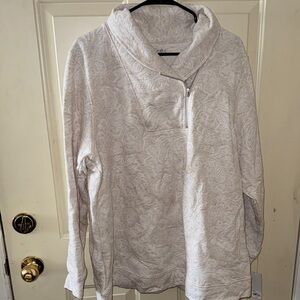 Croft & Barrow Women's Cream Cowl Neck Sweater